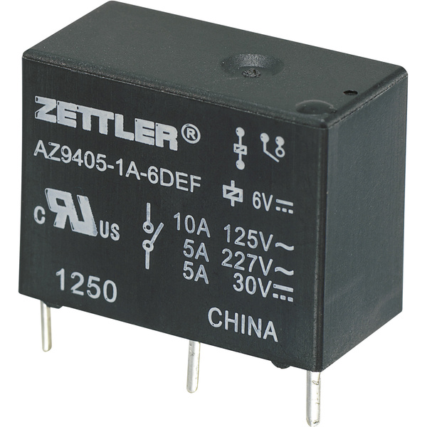 Zettler Electronics AZ9405-1A-24DEF Printrelais 24 V/DC 10A 1 Schließer
