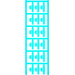 Weidmüller 1805820000 SFC 2/30 NEUTRAL BL Zeichenträger Montage-Art: aufclipsen Beschriftungsfläche: 5.80 x 30mm Blau Anzahl