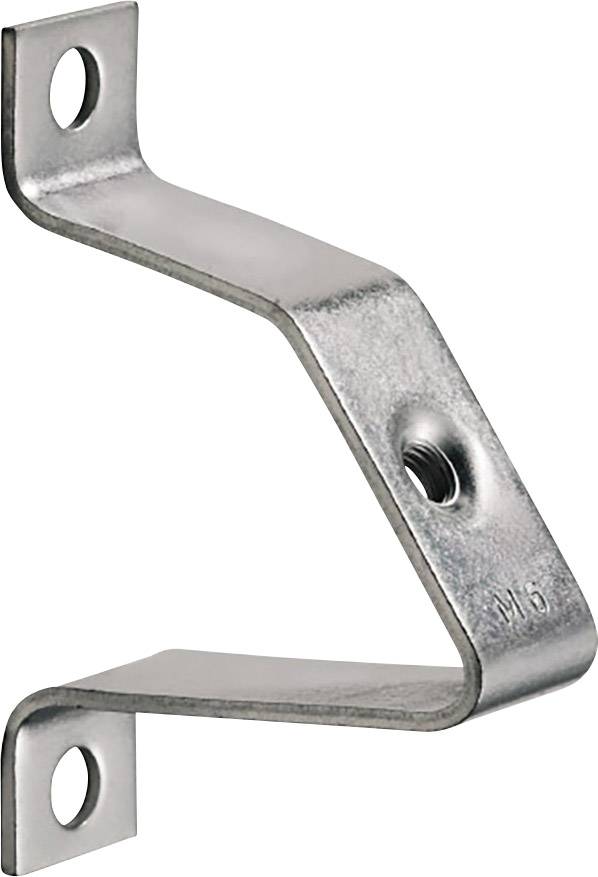 Metallwinkelhalterung mit drei größeren Löchern zur Befestigung an Wänden oder anderen Oberflächen.