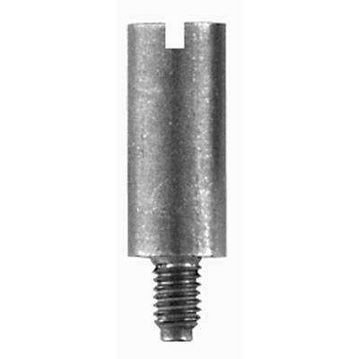 Ein zylindrisches Metallteil mit Gewinde an einem Ende, für Befestigungszwecke geeignet.