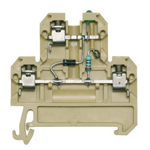 Weidmüller 0210060000 Durchgangsreihenklemme Schrauben Beige, Gelb 25 St.