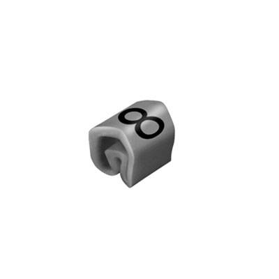 Weidmüller CLI C 1-3 GR/SW 8 MP Kennzeichnungsring Aufdruck 8 Außendurchmesser-Bereich 2.5 bis 5mm 0252611527
