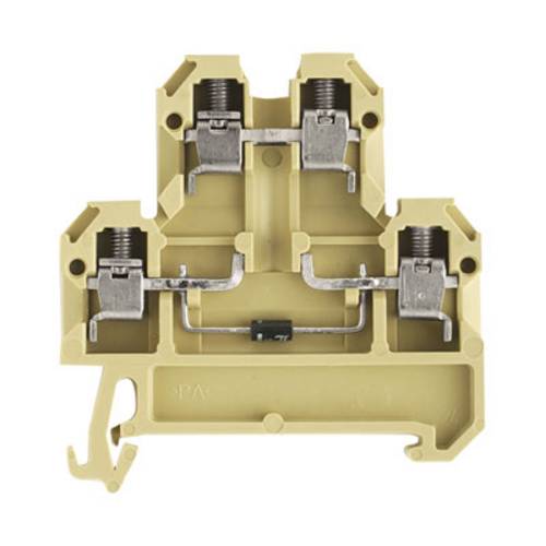 Weidmüller 0396360000 Bauelementreihenklemme Schrauben Beige, Gelb 25 St.