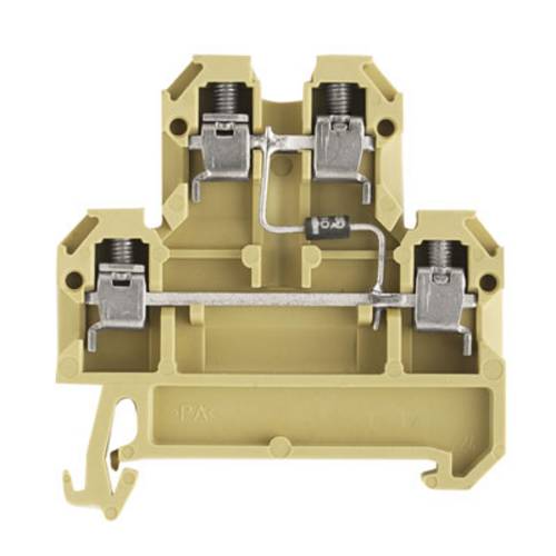 Weidmüller 0396660000 Bauelementreihenklemme Schrauben Beige, Gelb 25 St.