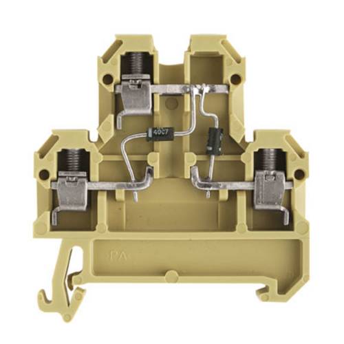 Weidmüller 0396760000 Bauelementreihenklemme Schrauben Beige, Gelb 25 St.