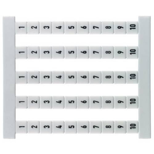 Klemmenmarkierer DEK 5 FSZ 1-10 0460660001 Weiß 500 St