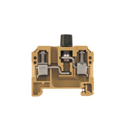 Weidmüller 0501620000 Sicherungsreihenklemme Schrauben Mittelgelb 20 St.