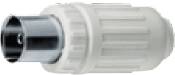 Hirschmann 947 547-100 Koax-Kupplung Anschlüsse: Koax-Buchse IEC Kabel-Durchmesser: 7.8mm 2St.