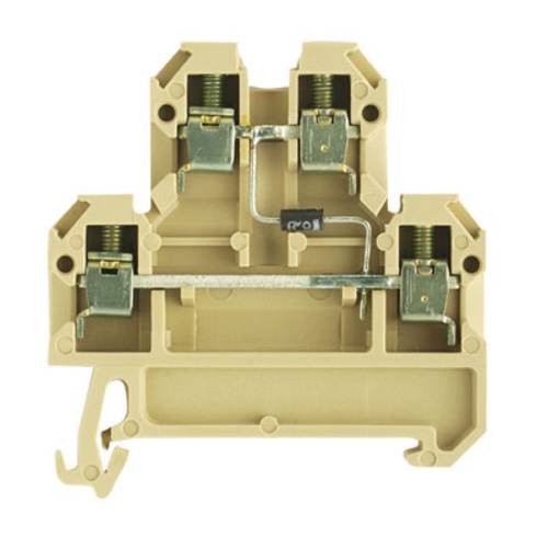 Weidmüller 0538860000 Bauelementreihenklemme Schrauben Beige, Gelb 25 St.