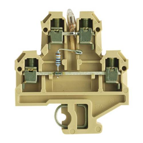 Weidmüller 0569560000 Durchgangsreihenklemme Schrauben Beige, Gelb 25 St.