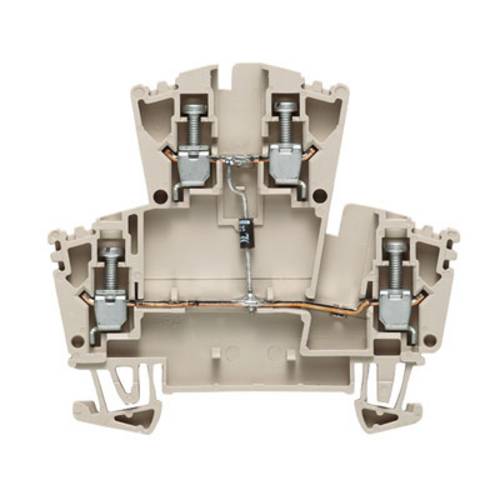 Weidmüller 1023300000 Bauelementreihenklemme Schrauben Dunkelbeige 25 St.