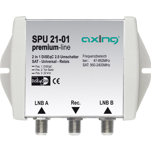 Axing SPU 21-01 DiSEqC-Schalter 2 (2 SAT/0 terrestrisch) 1