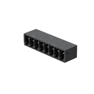 A black, rectangular electronic plug with ten socket connections arranged in two rows.