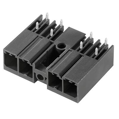 Ein schwarzer Kunststoffstecker mit mehreren Pins, typisch für Stromverbindungen in Computern oder elektronischen Geräten.