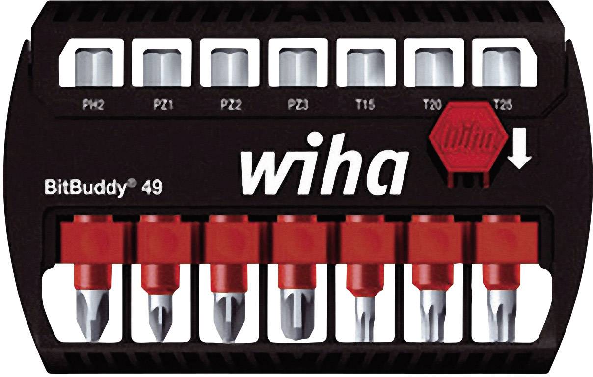 Wiha BitBuddy 36928 Bit-Set 7teilig Kreuzschlitz Pozidriv, Innen-TORX Torsionszone