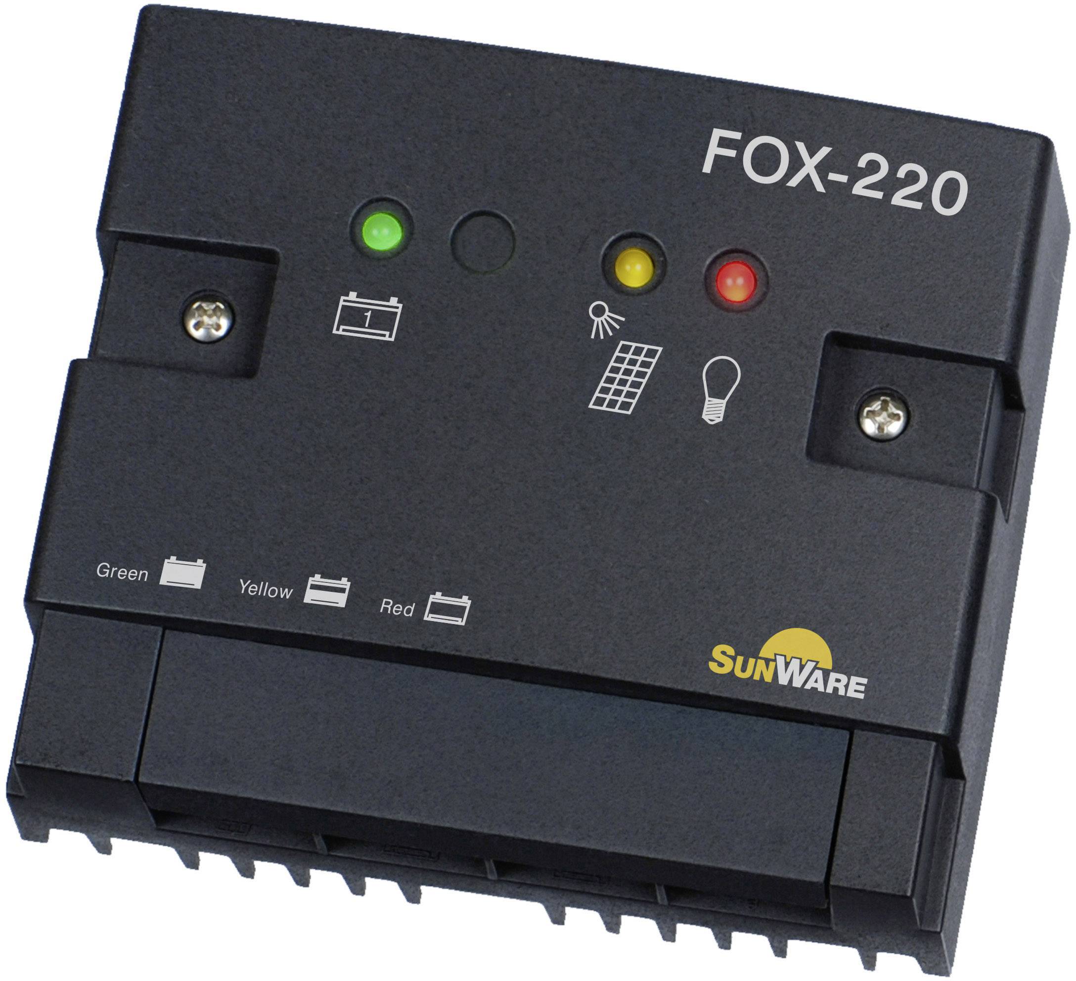 SunWare Fox-220 Laderegler PWM 12 V, 24V 20A