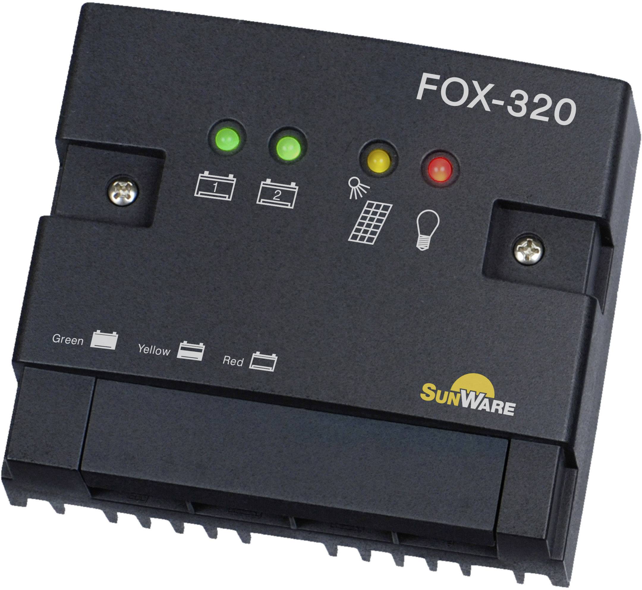 SunWare Fox-320 Laderegler PWM 12 V, 24V 20A