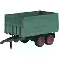 Bruder Tandemachs-Transportanhänger Fertigmodell Landwirtschafts Modell Bruder Tandemachs-Transportanhänger Fertigmodell Landwirtschafts Modell