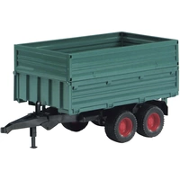 Bruder Tandemachs-Transportanhänger Fertigmodell Landwirtschafts Modell Bruder Tandemachs-Transportanhänger Fertigmodell Landwirtschafts Modell