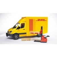 Bruder Mercedes Benz Sprinter DHL mit Handhubwagen und 2 Paletten Bruder Mercedes Benz Sprinter DHL mit Handhubwagen und 2 Paletten