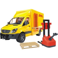 Bruder Mercedes Benz Sprinter DHL mit Handhubwagen und 2 Paletten Bruder Mercedes Benz Sprinter DHL mit Handhubwagen und 2 Paletten