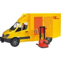 Bruder Mercedes Benz Sprinter DHL mit Handhubwagen und 2 Paletten Bruder Mercedes Benz Sprinter DHL mit Handhubwagen und 2 Paletten