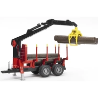 Bruder Landwirtschafts Modell Rückeanhänger mit Ladekran Fertigmodell Anhänger Modell Bruder Landwirtschafts Modell Rückeanhänger mit Ladekran Fertigmodell Anhänger Modell