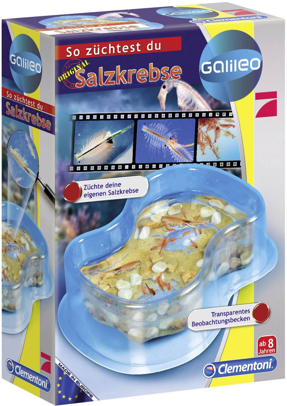 Clementoni 69937 Galileo - Original Salzkrebse Experimentierkasten ab 8 Jahre