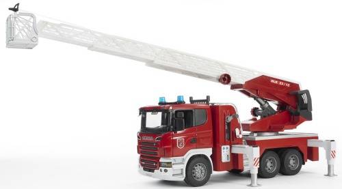 Bruder Scania Feuerwehrleiterwagen mit Licht und Sound Modulen