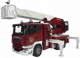 Bruder Scania Feuerwehrleiterwagen mit Licht und Sound Modulen