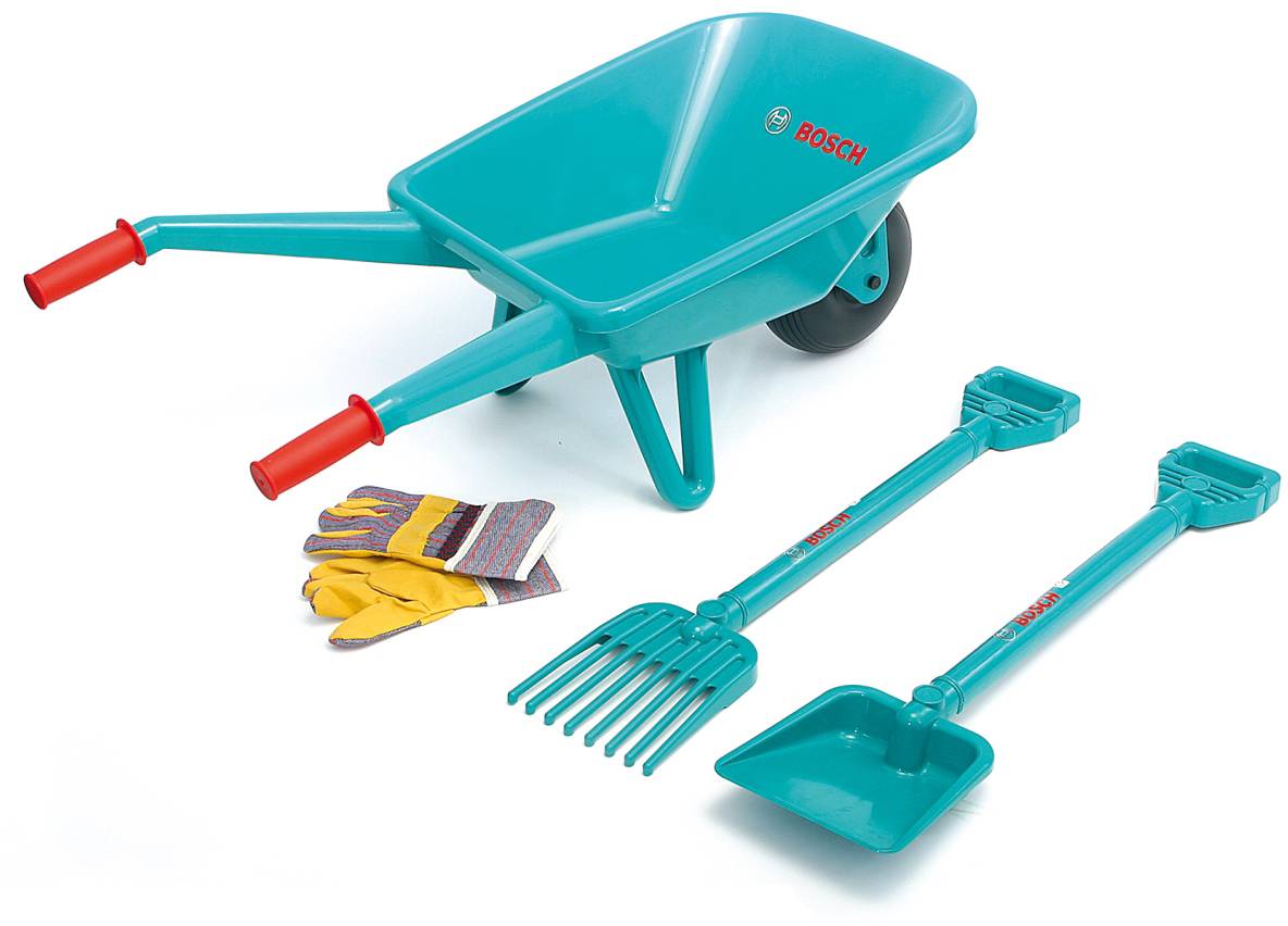 Bosch Gartenset m. Schubkarre, 4tlg.