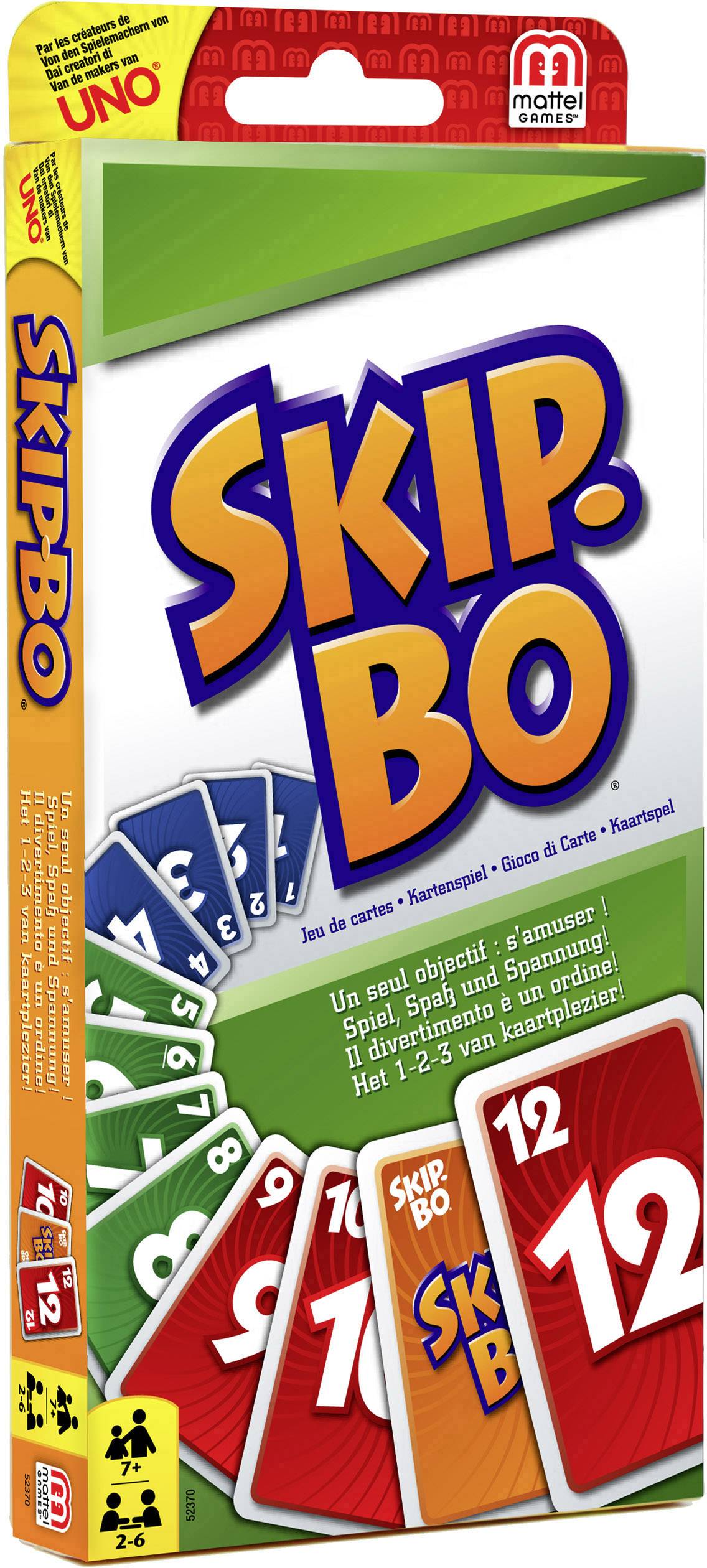 Mattel Skip Bo - Karten - Junge - 7 Jahr(e) - 162 Stück(e)