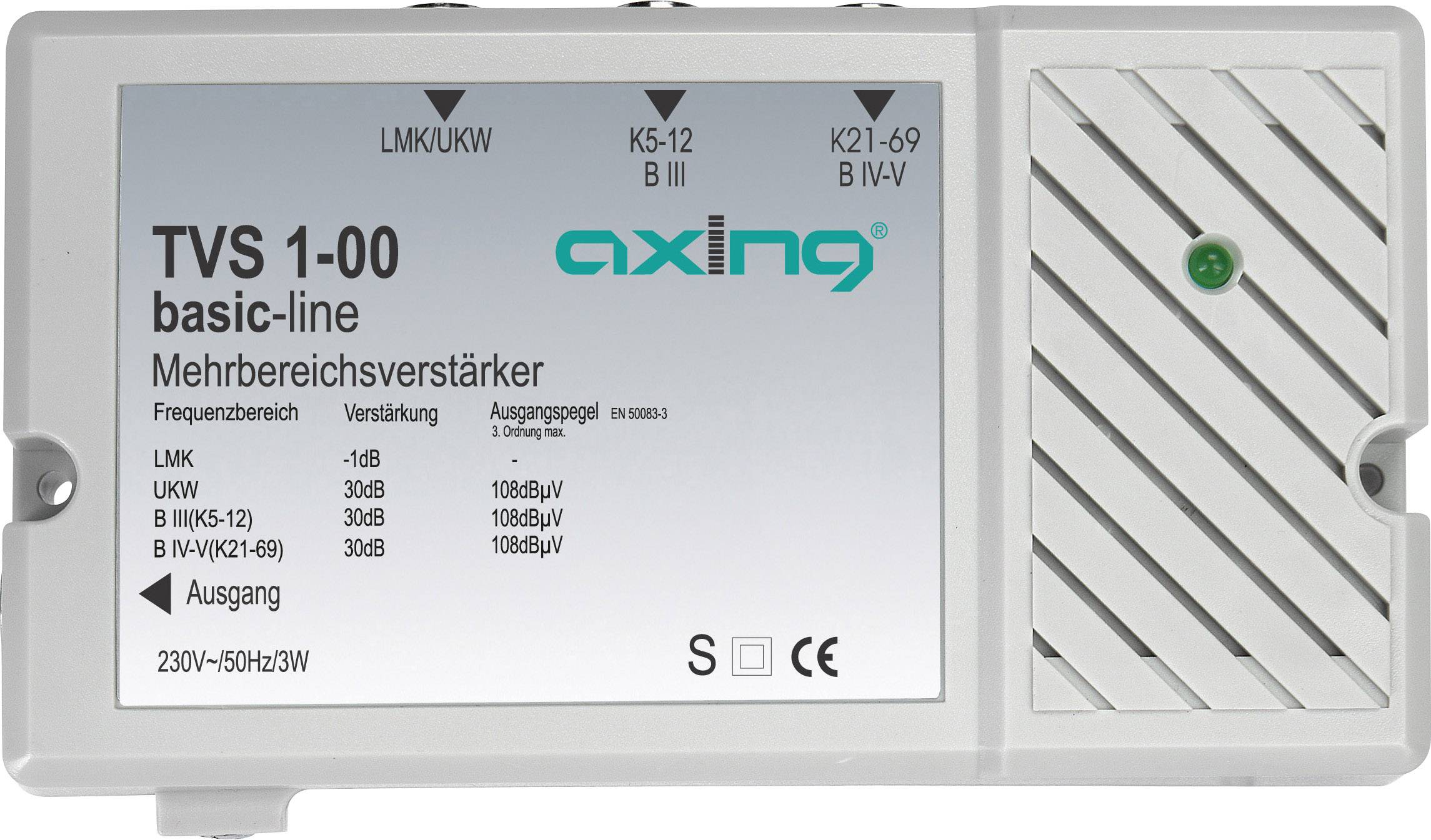 Axing TVS 1 Mehrbereichsverstärker UKW, LMK 25 dB