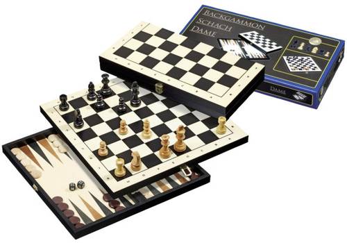 Philos Reise-Schach-Backgammon-Dame-Set 2511