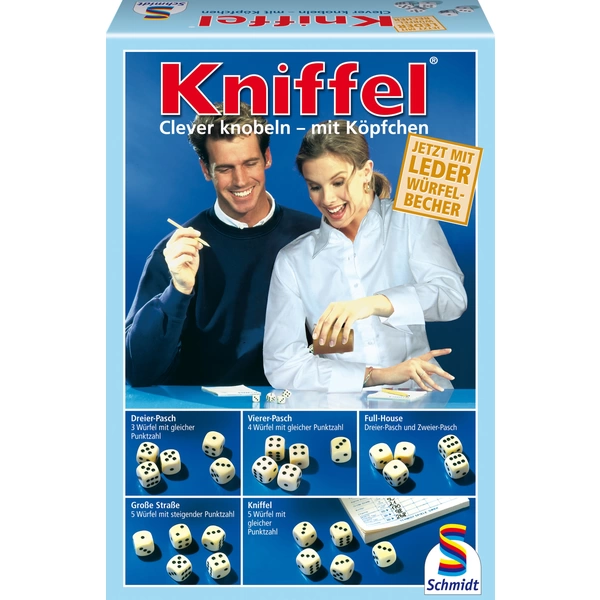 Schmidt Spiele 49030 Kniffel mit Lederwürfelbecher Schmidt Spiele 49030 Kniffel mit Lederwürfelbecher