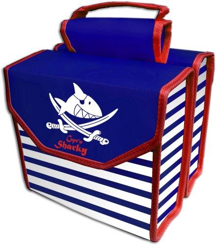Doppelpacktasche Capt'n Sharky Satteltasche Blau, Weiß, Rot