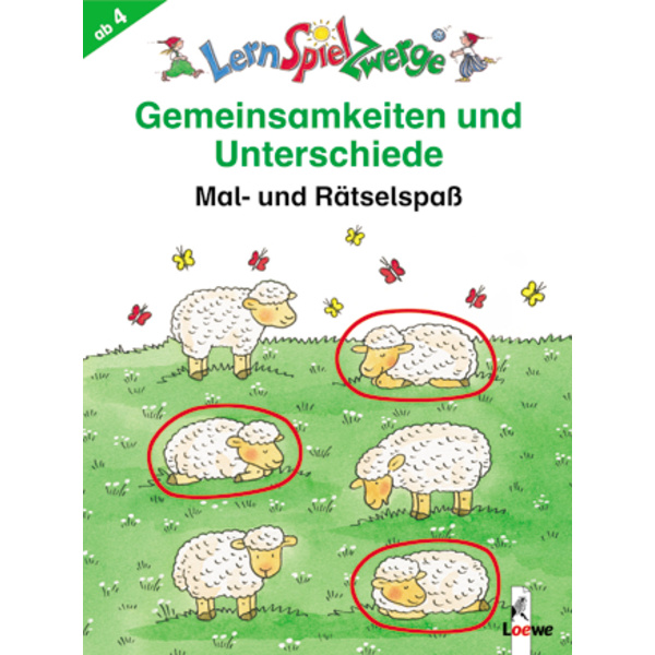 Loewe Verlag Lernspielzwerge Block: Gemeinsamkeiten und Unterschiede 5063 1 St.