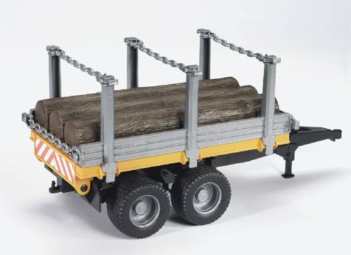 Holztransportanhänger mit 3 Baumstämme