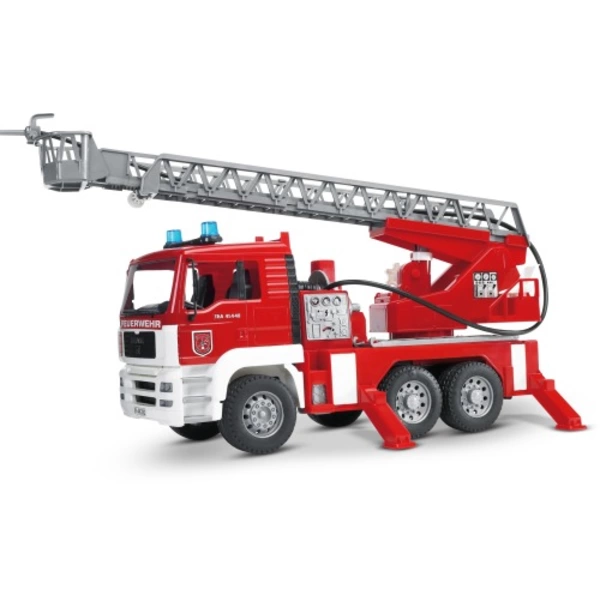 Bruder Einsatzfahrzeug Modell MAN Feuerwehr mit Drehleiter Fertigmodell LKW Modell Bruder Einsatzfahrzeug Modell MAN Feuerwehr mit Drehleiter Fertigmodell LKW Modell