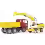 Bruder MAN TGA Kipper+Liebherr Schaufelbagger Fertigmodell Nutzfahrzeug Modell Bruder MAN TGA Kipper+Liebherr Schaufelbagger Fertigmodell Nutzfahrzeug Modell