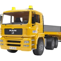 Bruder MAN TGA Tieflader mit JCB 4CX Baggerlader Bruder MAN TGA Tieflader mit JCB 4CX Baggerlader