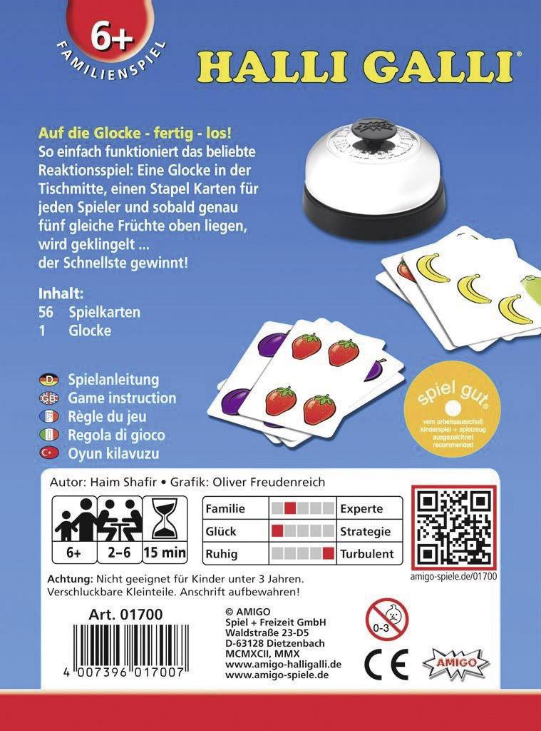 Vedes AMIGO 1700 Halli Galli 1700 Anzahl Spieler (max.): 6