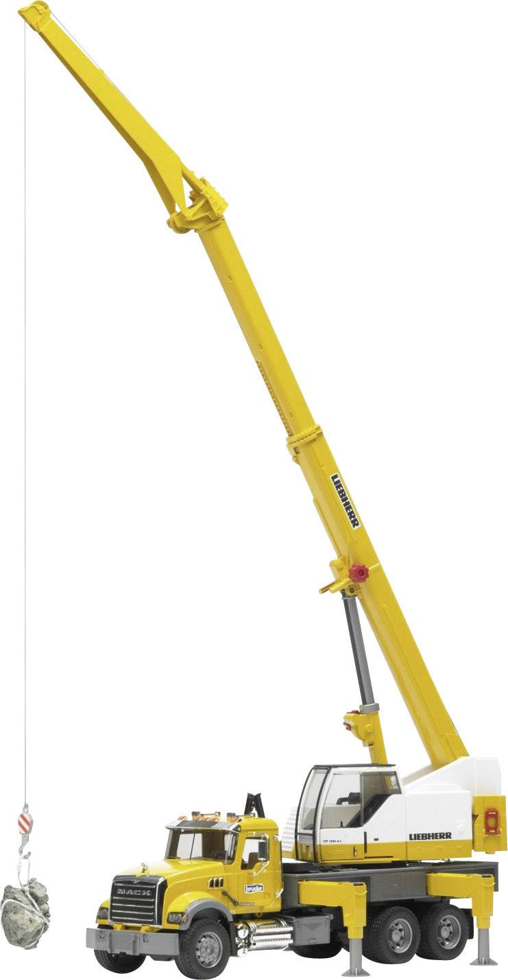 Bruder MACK Granite Liebherr crane truck, 4 Jahr(e), ABS Synthetik, Schwarz, Gelb