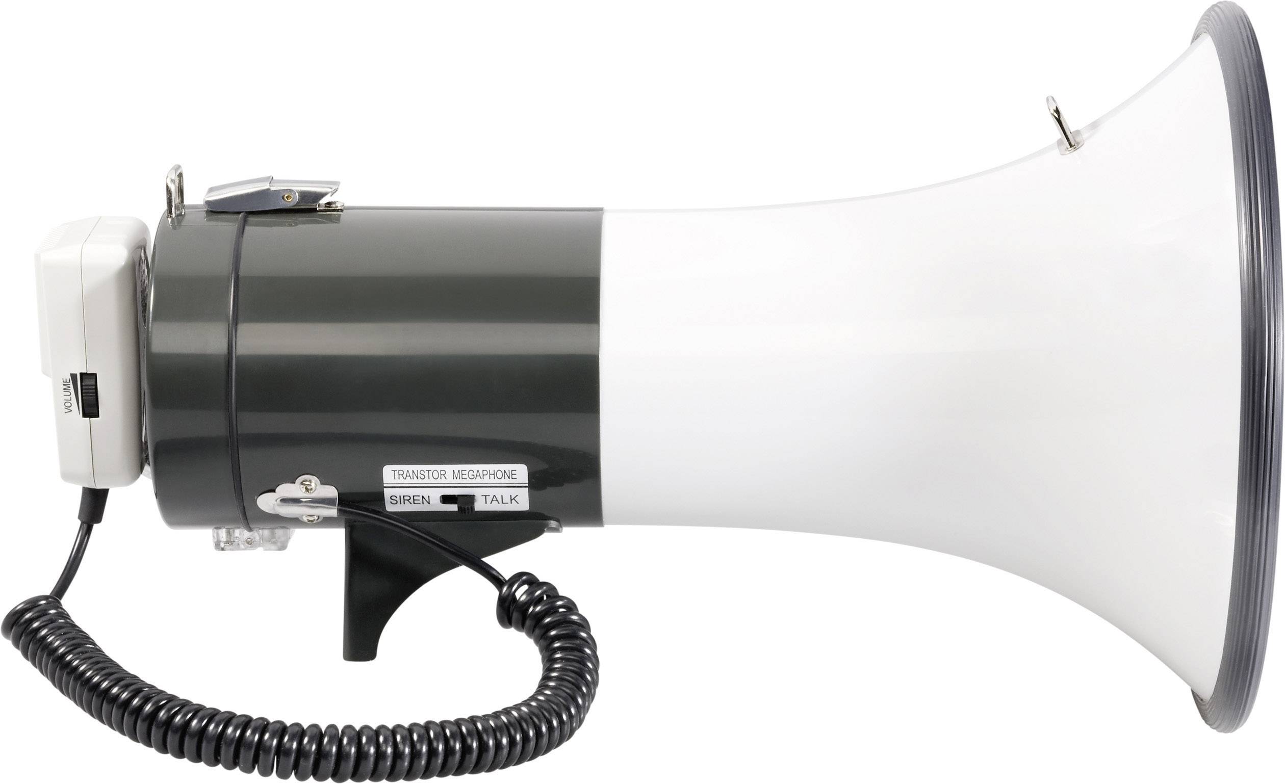SpeaKa Professional JE-583 Megaphon mit Handmikrofon, mit Haltegurt, integrierte Sounds
