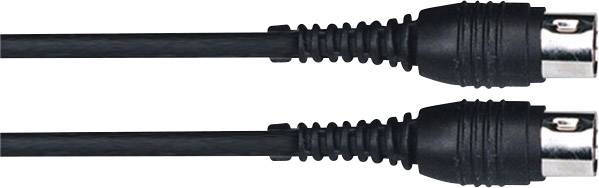 Paccs MIDI Verbindungskabel [1x MIDI-Male - 1x MIDI-Male] 1.00m Schwarz