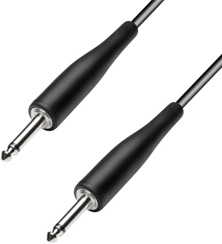 Paccs HIC23BK030SD Instrumenten Kabel [1x Klinkenstecker 6.35 mm - 1x Klinkenstecker 6.35 mm] 3.00 m Schwarz