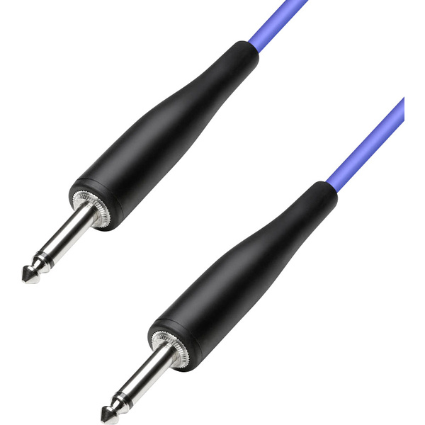 Paccs HIC23BL030SD Instrumenten Kabel [1x Klinkenstecker 6.35mm - 1x Klinkenstecker 6.35 mm] 3.00m Blau