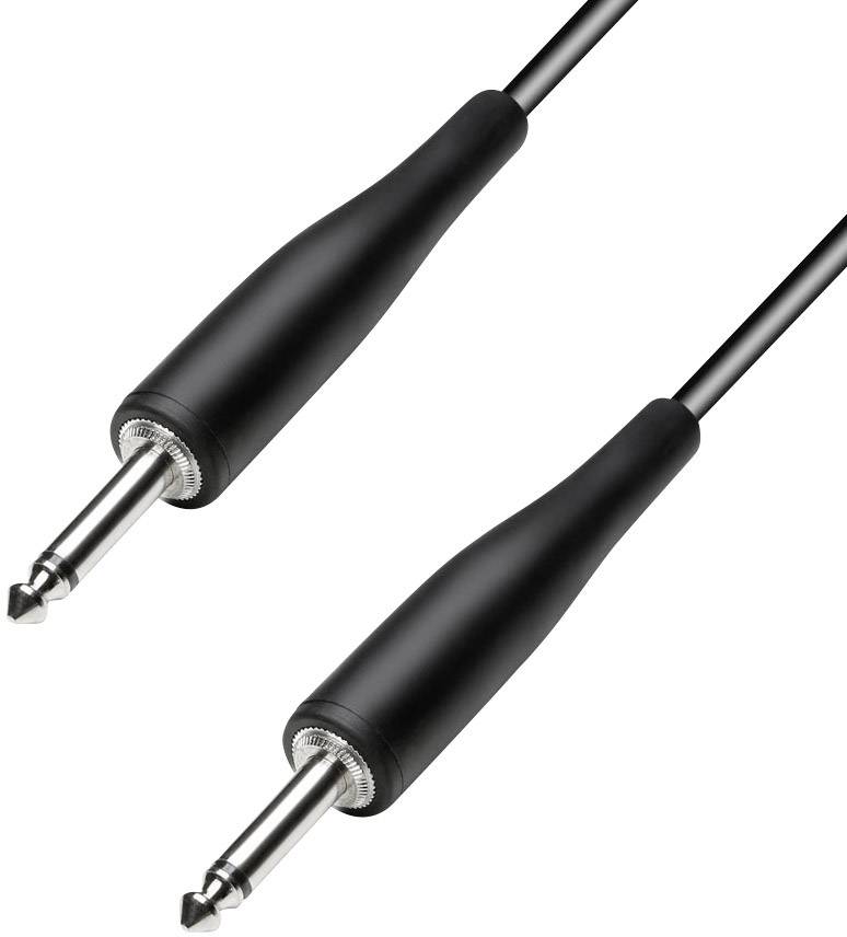 Paccs HIC23BK060SD Instrumenten Kabel [1x Klinkenstecker 6.35mm - 1x Klinkenstecker 6.35 mm] 6.00m Schwarz