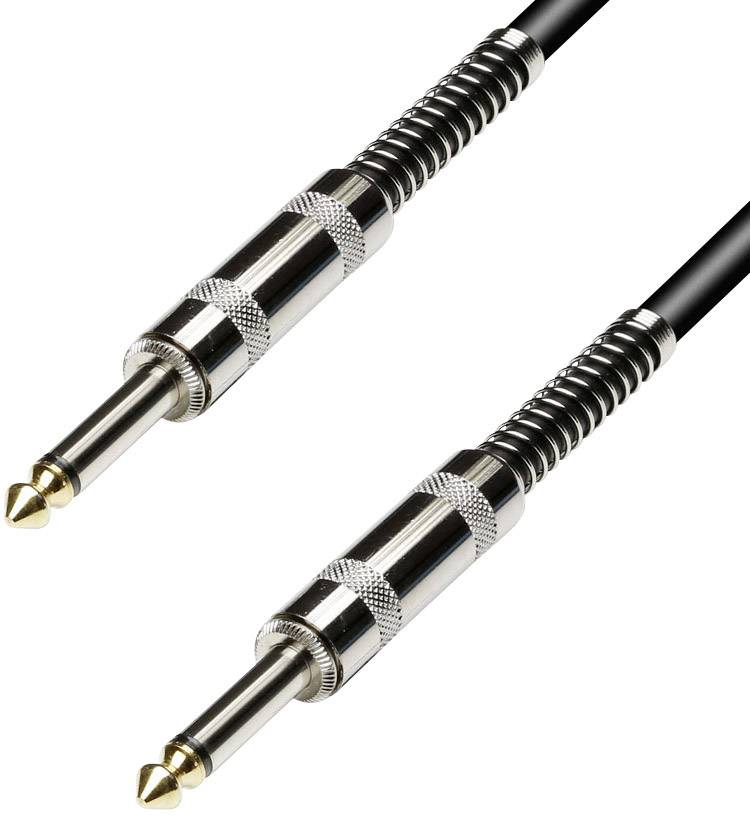 Paccs HIC52BK030SD Instrumenten Kabel [1x Klinkenstecker 6.35mm - 1x Klinkenstecker 6.35 mm] 3.00m Schwarz