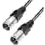 Paccs XLR Adapterkabel [1x XLR-Stecker - 1x XLR-Stecker] 10.00m Schwarz